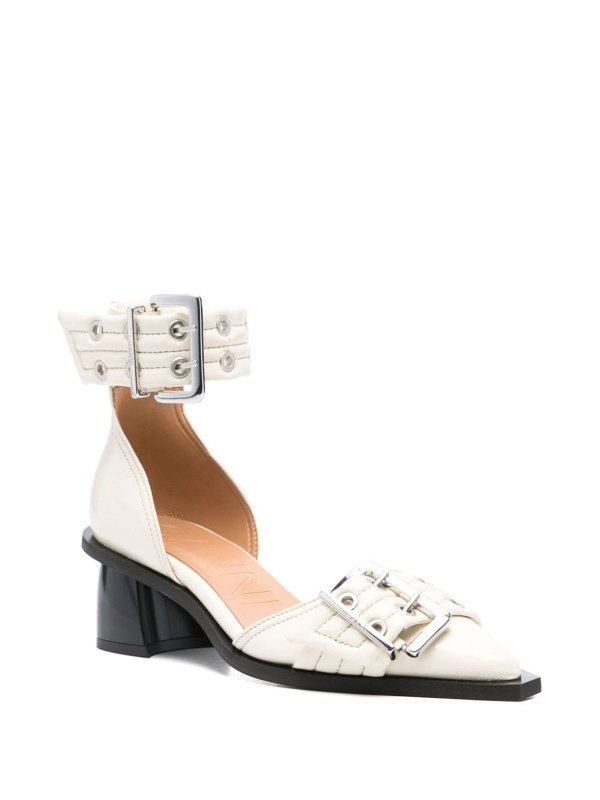 The Best Shops GANNI: サンダル - サンダル - 白