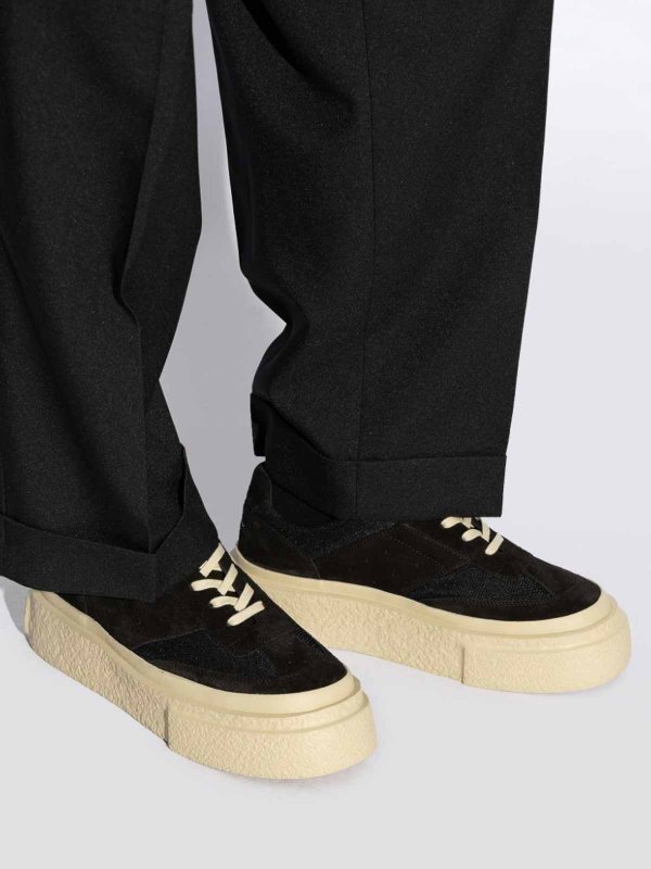 The Best Shops MM6 MAISON MARGIELA: レースアップシューズ - 編み上げ靴 - 黒