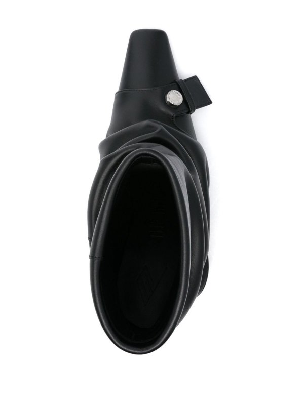 The Attico: ankle boots online - Juno Leather Ankle Boots With Heel