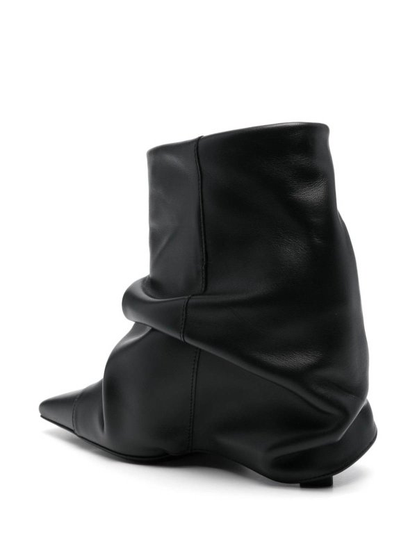The Best Shops The Attico: ankle boots - Juno Leather Ankle Boots With Heel
