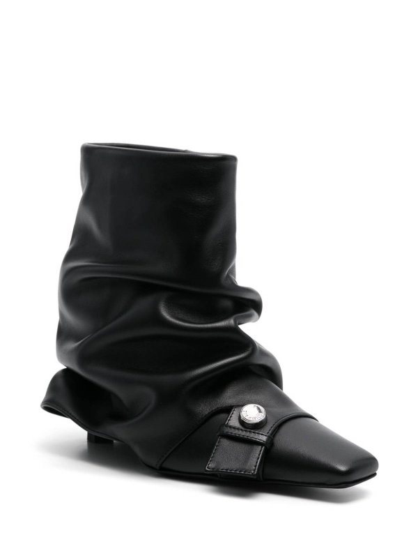 Juno Leather Ankle Boots With Heel shop online: The Attico