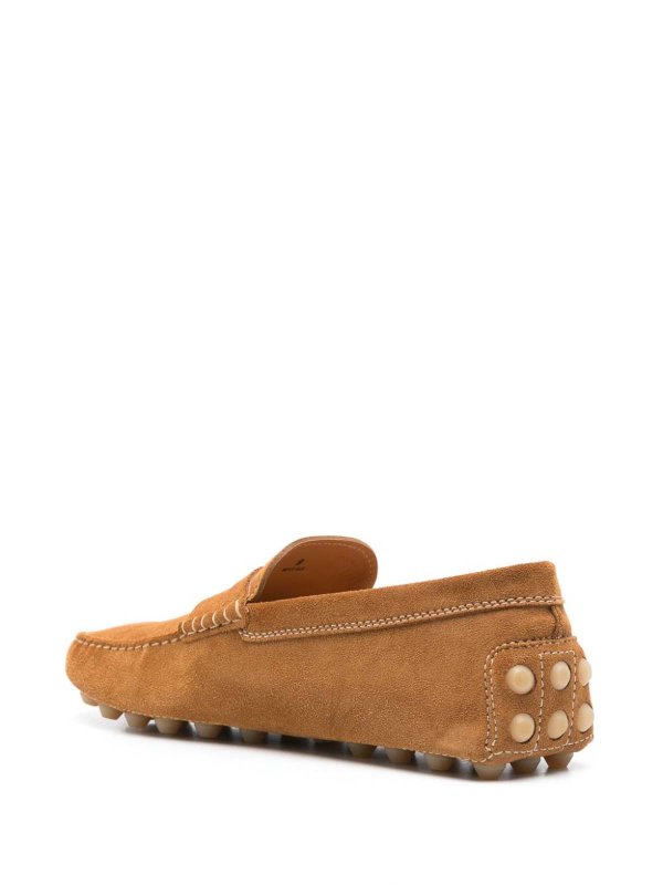 Camel loafer shop online: TOD