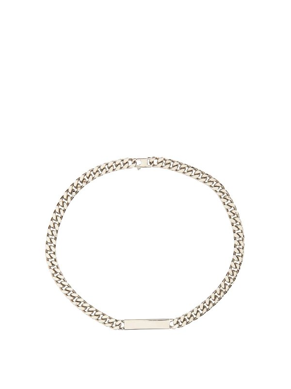 MM6 MAISON MARGIELA: Necklaces & Chokers - Necklace With Logo Plaque