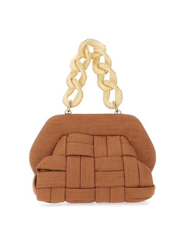 THEMOIRè: clutches - Tia Weaved Straw Clutch
