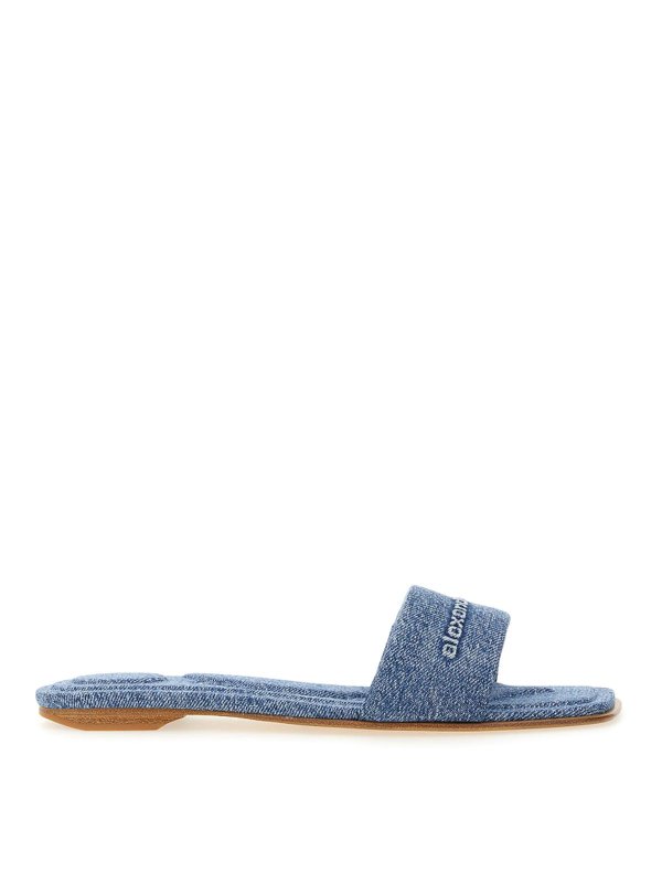 ALEXANDER WANG: Sandalen - Sandalen - Dunkles Jeansblau