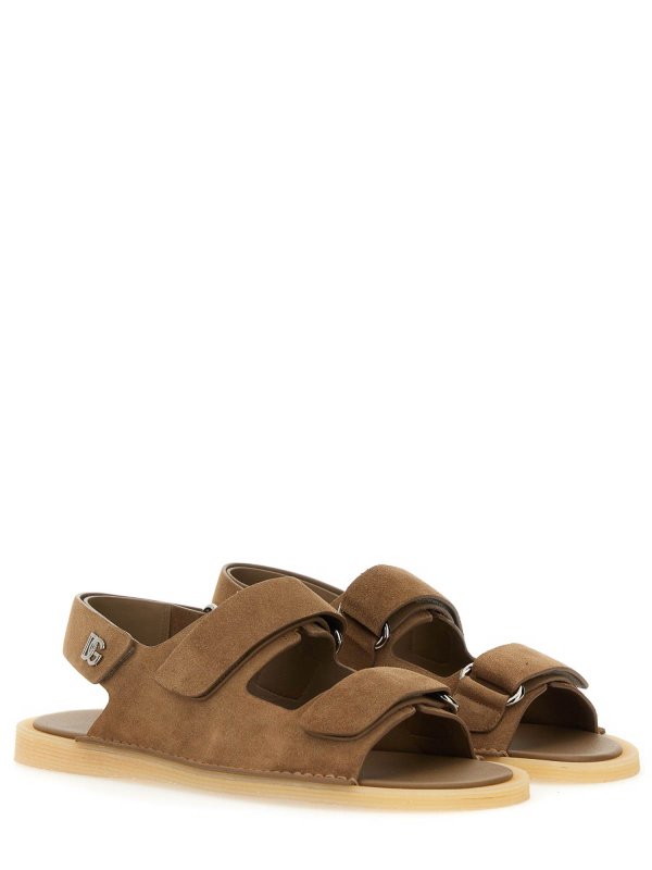Dolce & Gabbana Jr: sandals online - Suede Sandal