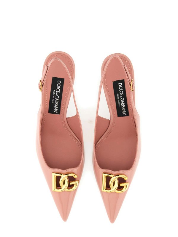 Leather Slingback shop online: Dolce & Gabbana Jr