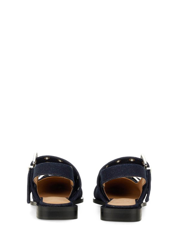 フラットシューズ - ダークウォッシュ shop online: GANNI