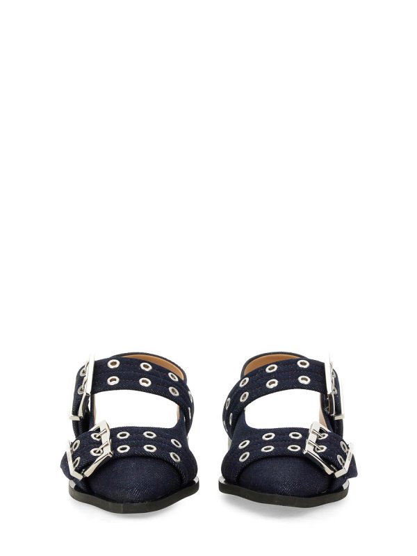 GANNI buy online フラットシューズ - ダークウォッシュ