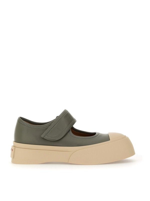 Marni: Sneaker - Sneaker - Grau