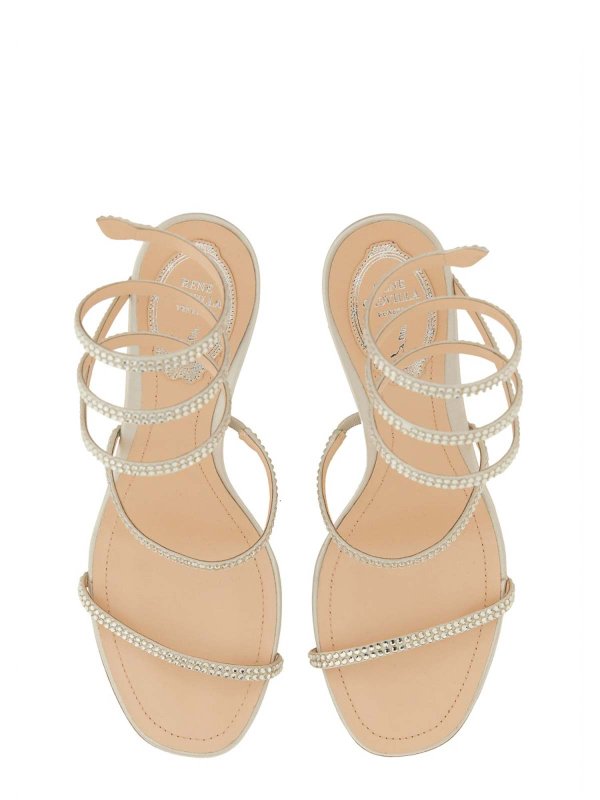 The Best Shops RENE CAOVILLA: Sandal With Rhinestones