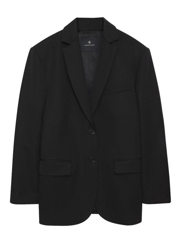 ANINE BING: Chaquetas de sastrerìa - Blazer Elegante - Negro