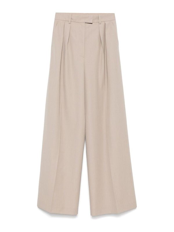 ANINE BING: カジュアルトラウザー - カジュアルパンツ - グレー