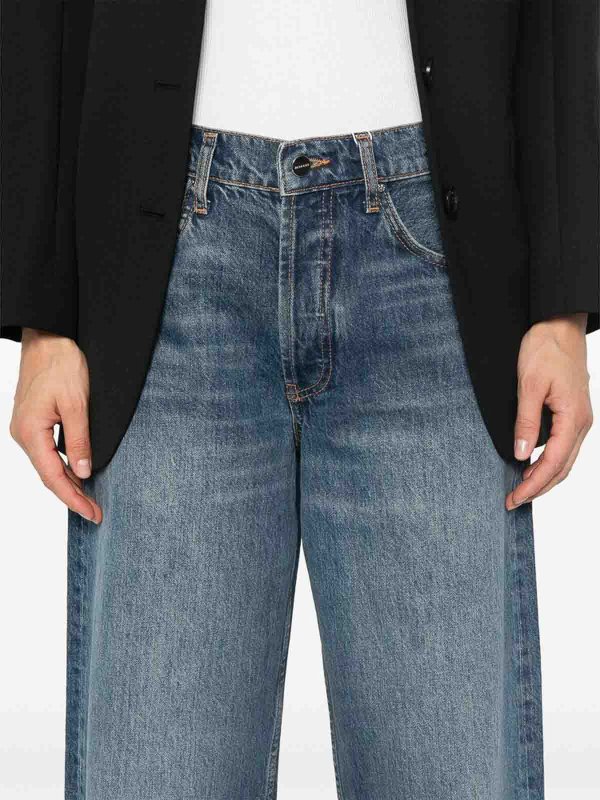 デニム・ジーパン ANINE BING Women Straight Pants A0610584WHD28 Blue Anine Bing Jeans - Blue - Women | A0610584WHD28 | thebs.com