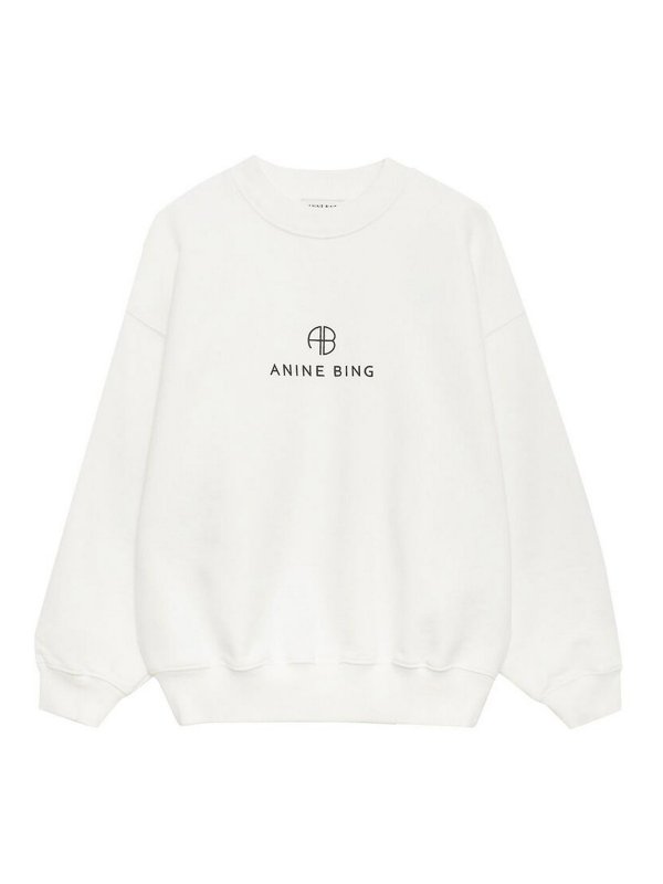 ANINE BING: Sudaderas y suéteres - Sudadera - Blanco