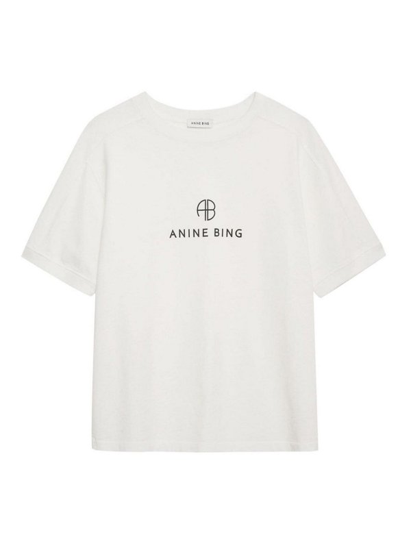 ANINE BING: T-shirts - T-Shirt - Blanc