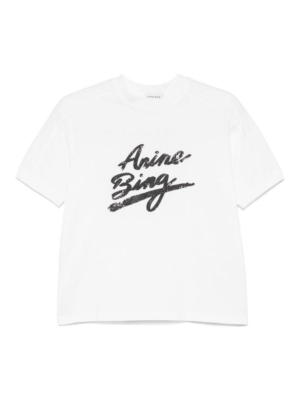 ANINE BING: Tシャツ - Tシャツ - 白