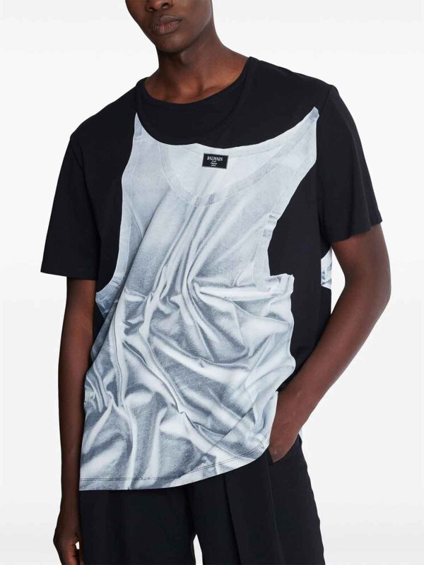 The Best Shops Balmain: T-shirts - T-Shirt - Schwarz