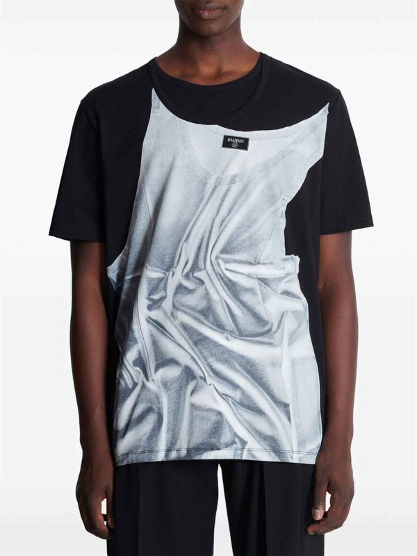 T-Shirt - Schwarz shop online: Balmain
