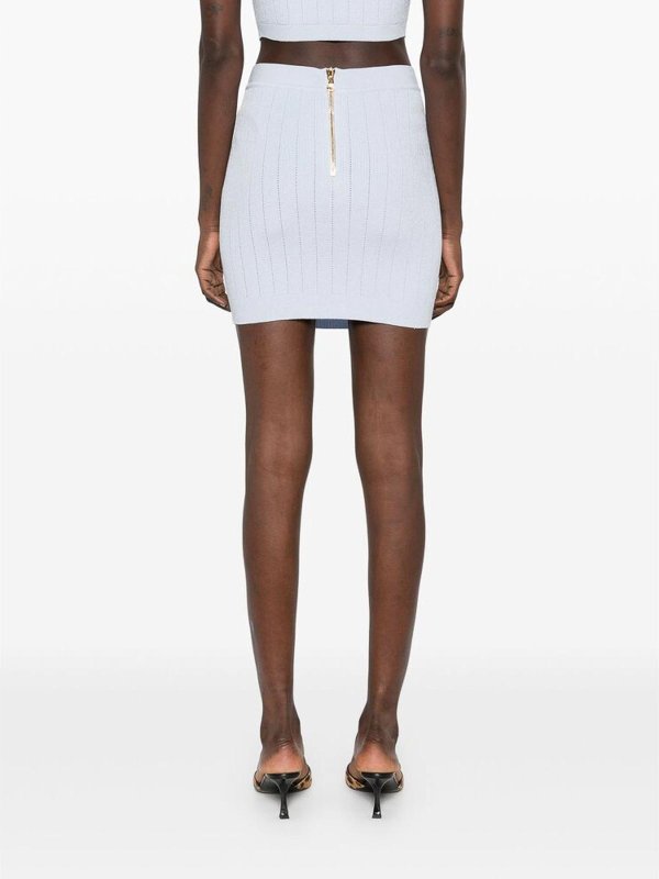 Balmain buy online 膝丈/ミディスカート - ブルー