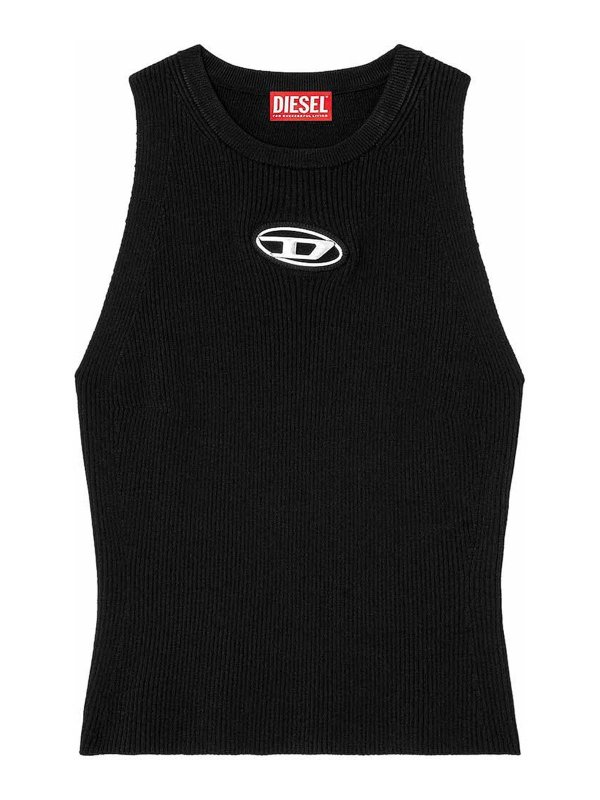 DIESEL: クルーネック - クルーネック - 黒