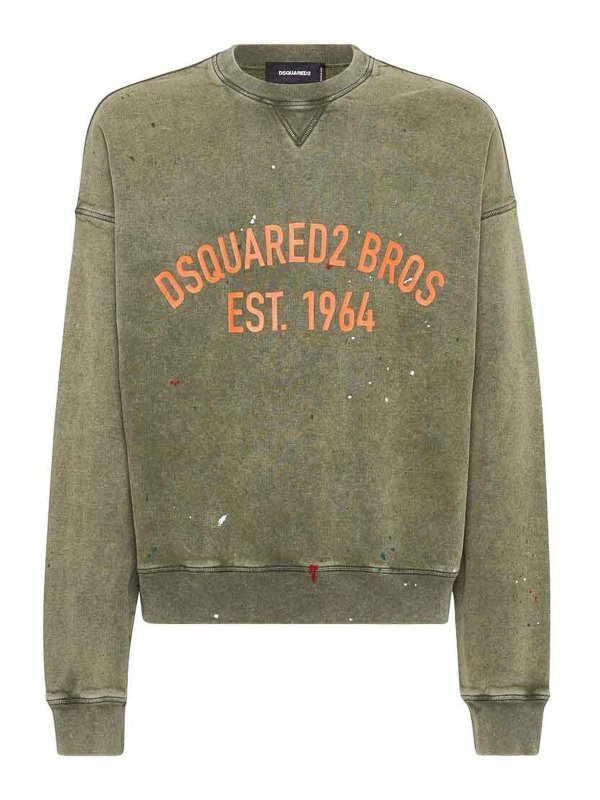 DSQUARED2: Sudaderas y suéteres - Sudadera - Verde