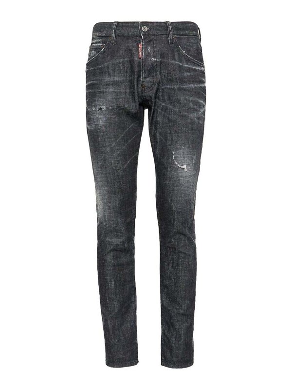 DSQUARED2: ブーツカットジーンズ - ブーツカットジーンズ - 黒