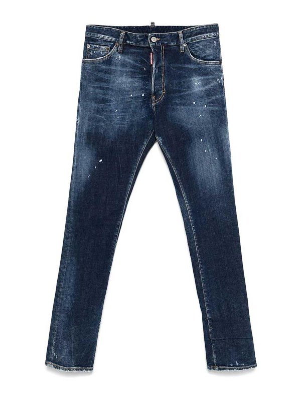 DSQUARED2: Jeans évasés - Jean Bootcut - Bleu