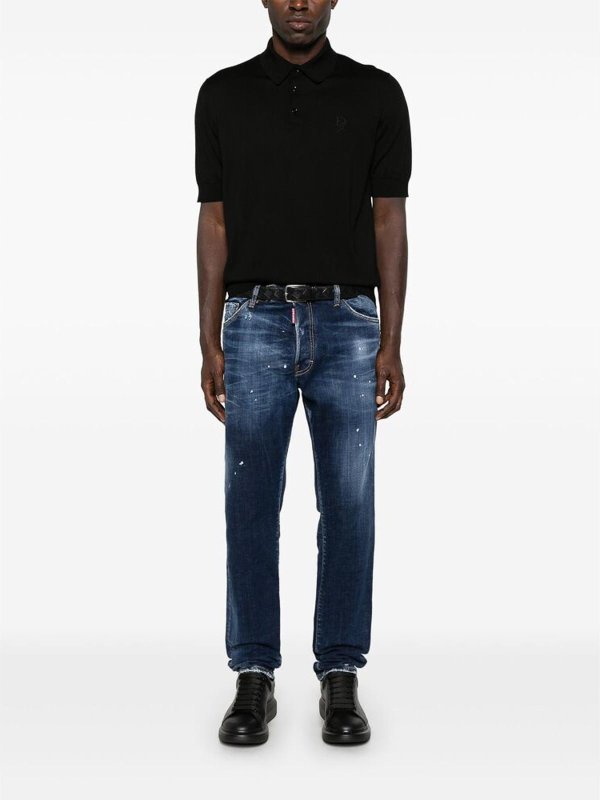 DSQUARED2: Jeans évasés online - Jean Bootcut - Bleu