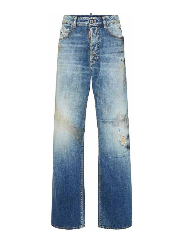 DSQUARED2: Bootcut - Bootcut Jeans - Blau
