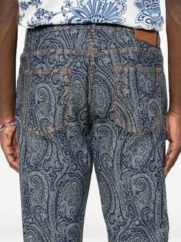 ETRO: Jeans évasés online - Jean Bootcut - Bleu