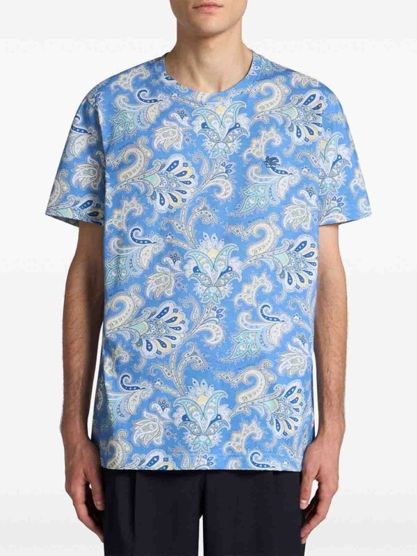ETRO: Camisetas online - Camiseta - Azul
