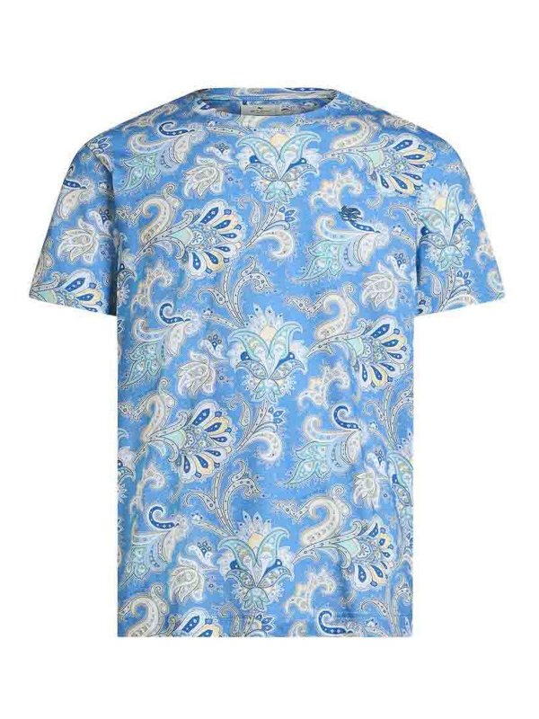 ETRO: Tシャツ - Tシャツ - ブルー