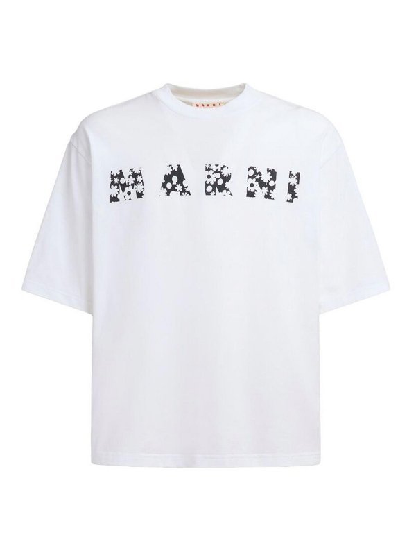 Marni: T-shirts - T-Shirt - Blanc