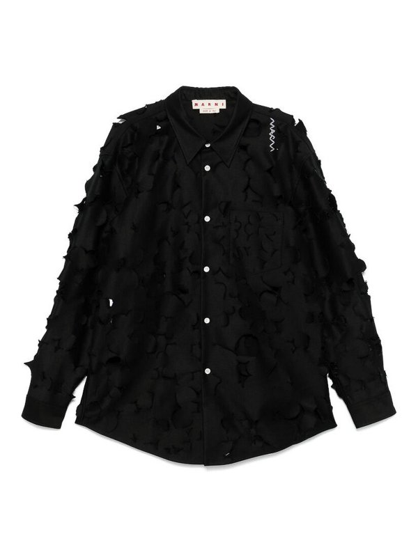 Marni: Chemises - Chemise - Noir