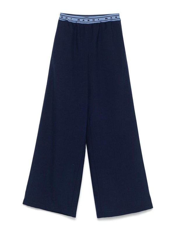 Marni: Pantalons casual - Pantalons Décontractés - Bleu