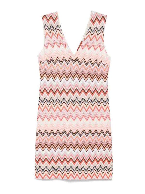 MISSONI: ニーレングスドレス - 膝丈ドレス - オレンジ