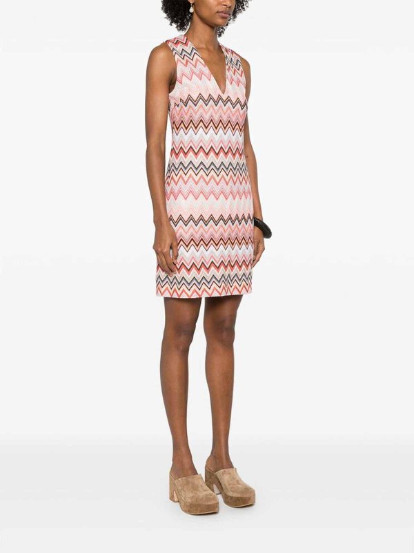 MISSONI: ニーレングスドレス online - 膝丈ドレス - オレンジ