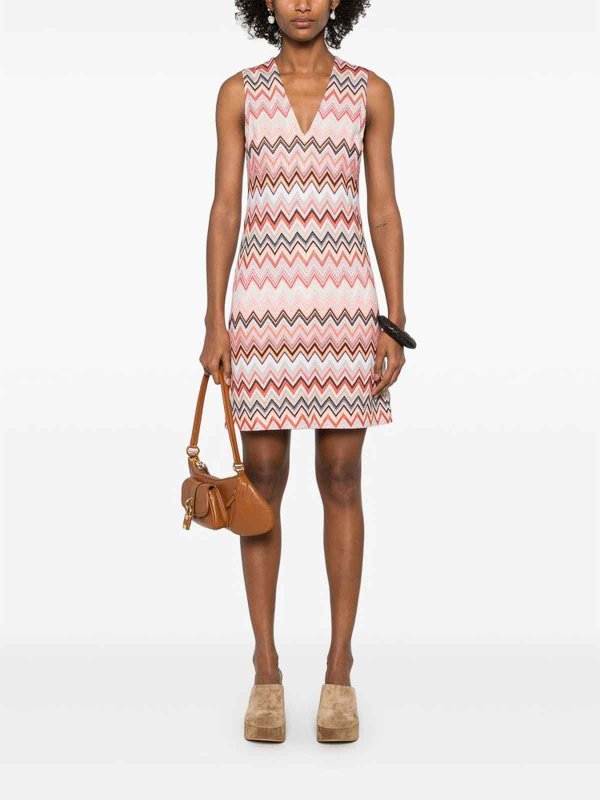 MISSONI buy online 膝丈ドレス - オレンジ