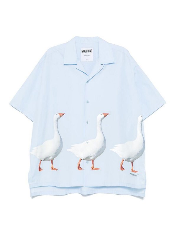 MOSCHINO: シャツ - シャツ - ブルー