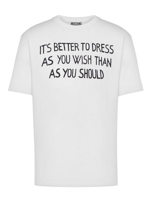 MOSCHINO: Camisetas - Camiseta - Blanco