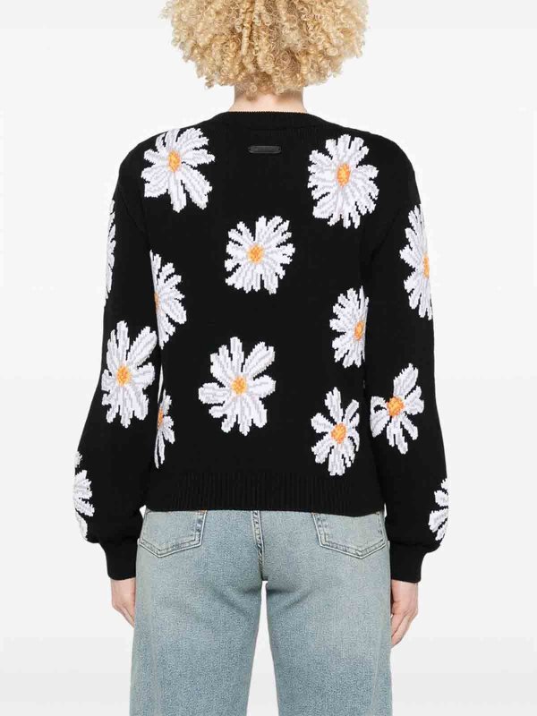 The Best Shops MOSCHINO: Strickpullover mit Rundhalsausschnitt - Rundhalspullover - Schwarz