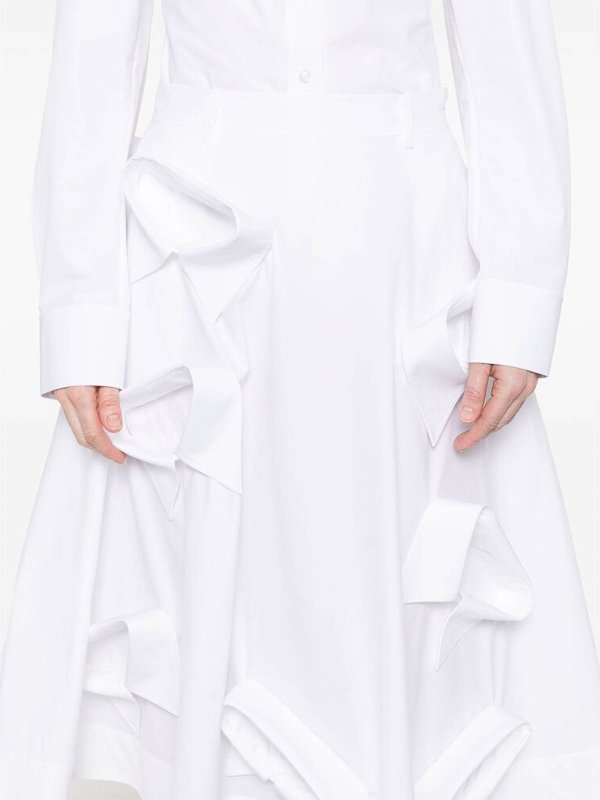 MOSCHINO: Jupes midi et au genou online - Jupe Midi - Blanc