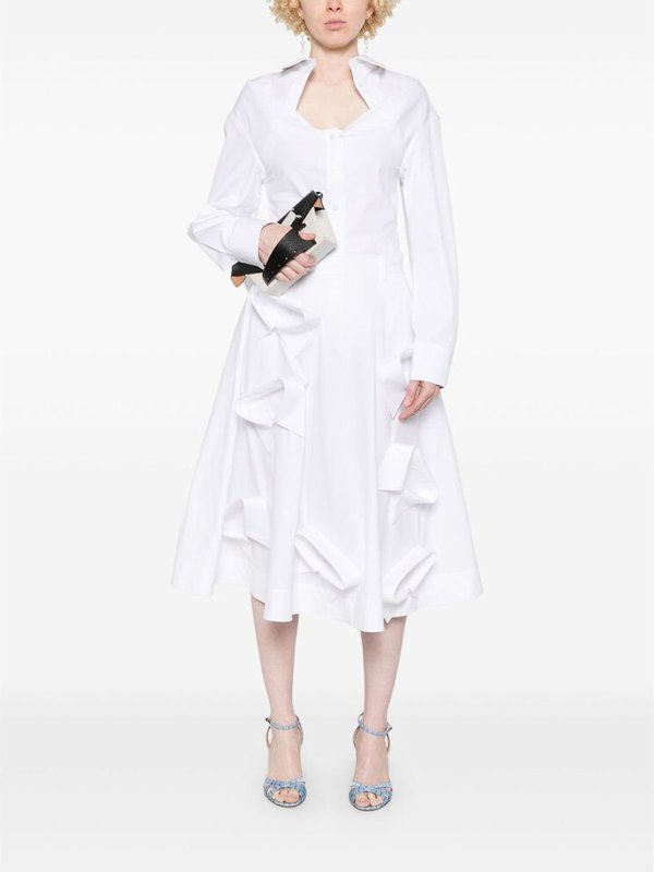 Jupe Midi - Blanc shop online: MOSCHINO