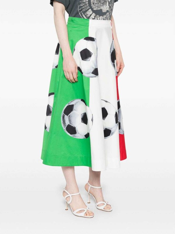 The Best Shops MOSCHINO: ニーレングススカート＆ミディ丈 - 膝丈/ミディスカート - 白