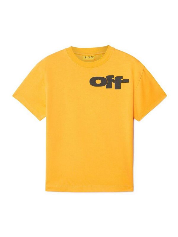 OFF-WHITE: Tシャツ - Tシャツ - イエロー