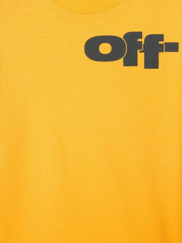 OFF-WHITE: Tシャツ online - Tシャツ - イエロー