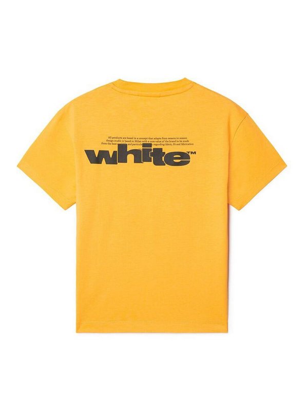The Best Shops OFF-WHITE: Tシャツ - Tシャツ - イエロー