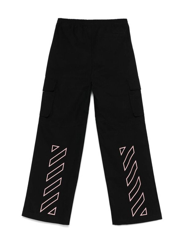 The Best Shops OFF-WHITE: カジュアルトラウザー - カジュアルパンツ - 黒