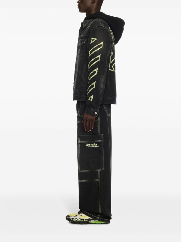 OFF-WHITE buy online Jean Bootcut - Noir